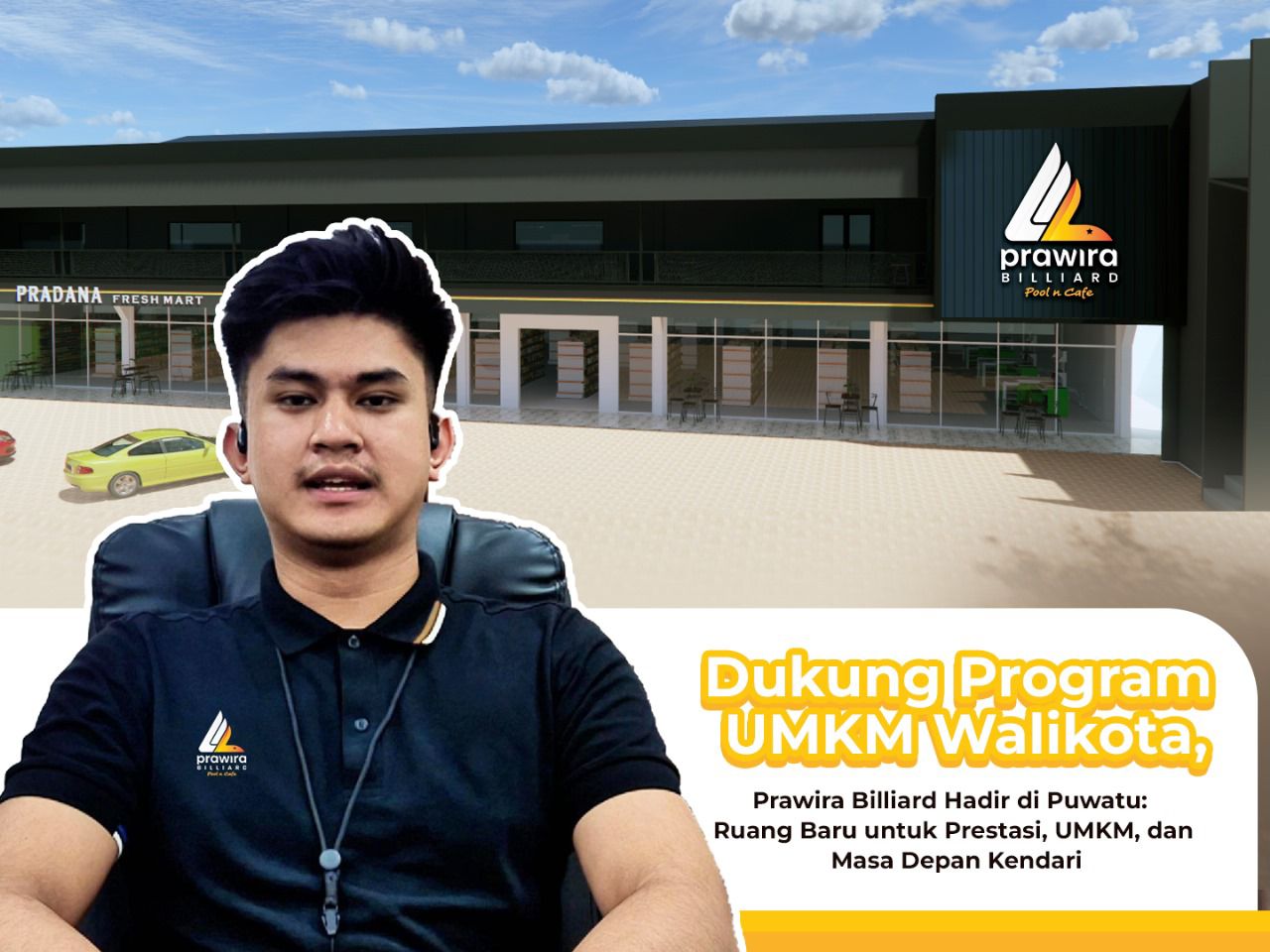 Perwira Muda di Polresta Kendari Luncurkan Prawira Billiard, Wadahi Prestasi dan UMKM