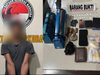 Satnarkoba Polresta Kendari Kembali Bekuk Pengedar Sabu Modus Tempel