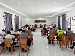 Bag Psikologi SDM Polda Sultra Gelar Pemeriksaan Psikologi Senpi dan Konseling Personel di Muna